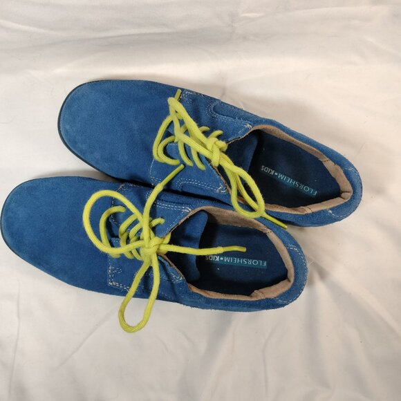 Florsheim Boy's Blue Suede Shoes - Picture 3 of 8